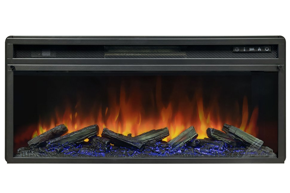 Каминокомплект Royal Flame Basel R с очагом Vision 42 LOG LED белый с черным