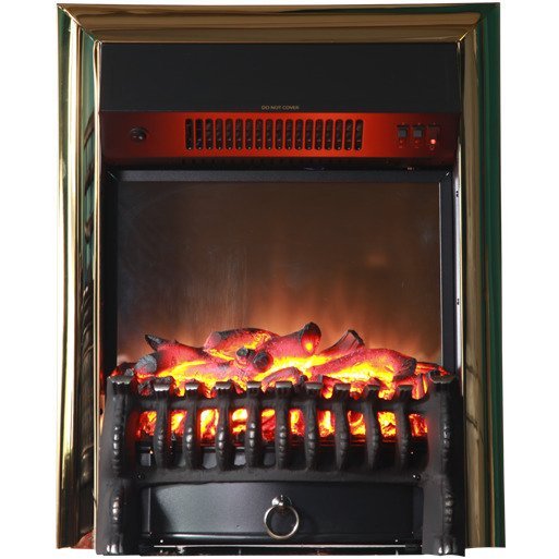 Каминокомплект Interflame Экстер М темный дуб угловой с очагом Fobos FX M Brass