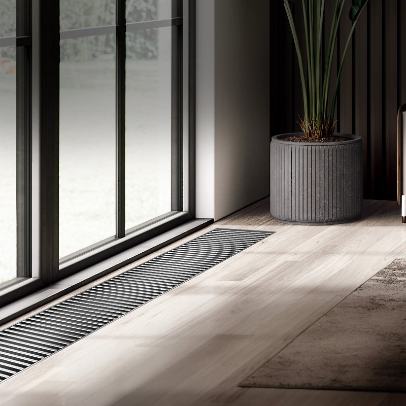 Внутрипольный конвектор Royal Thermo Atrium 90/200/800-DG-U-NA
